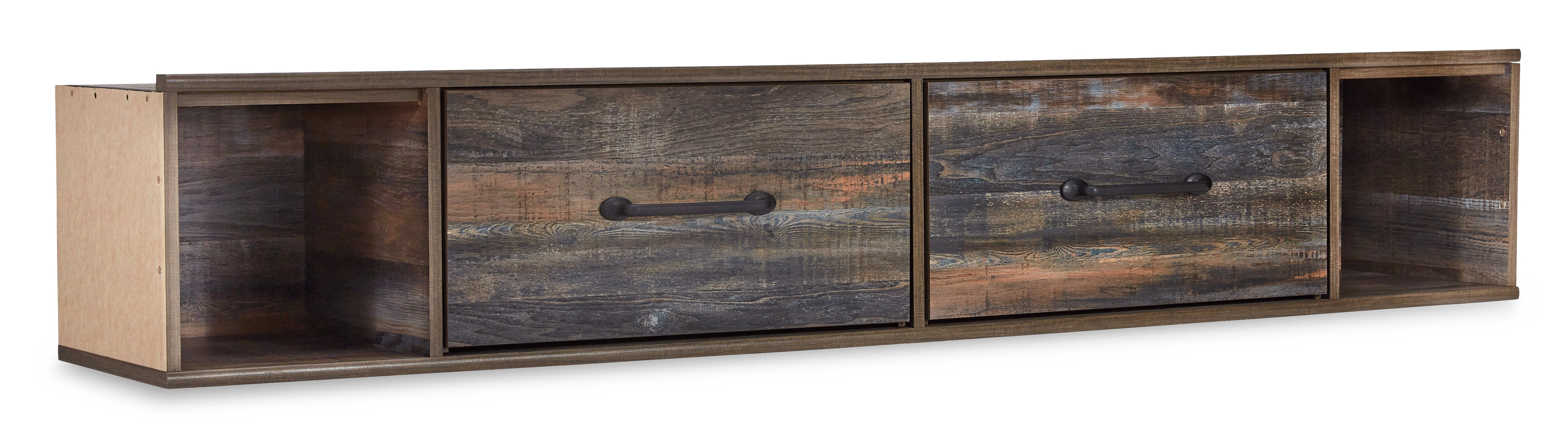 Furniture City Laplace - Ashley Furniture - Drystan Bedroom - Twin Panel Bed with 4 Storage Drawers / Multi - B211B11