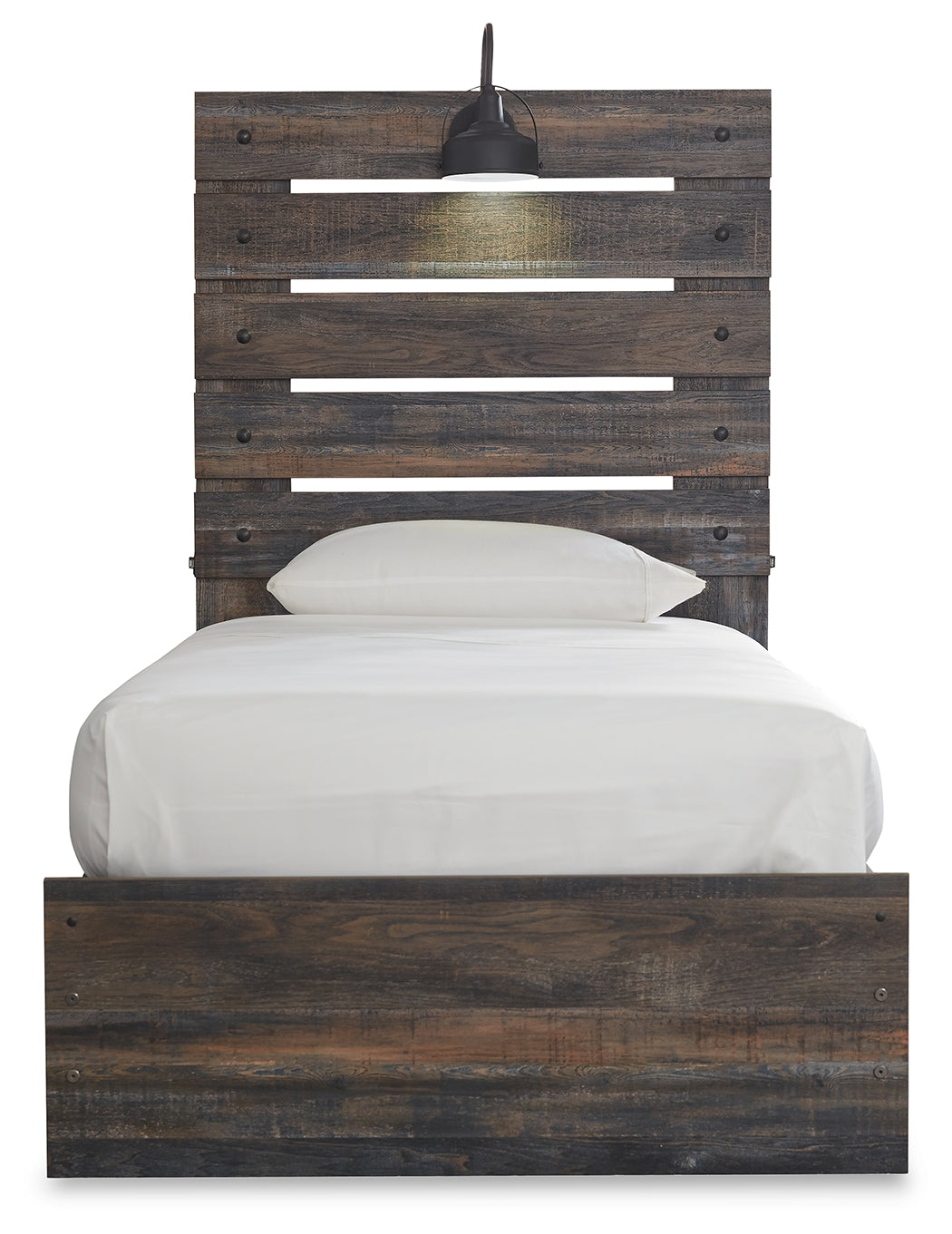 Furniture City Laplace - Ashley Furniture - Drystan Bedroom - Twin Panel Bed with 2 Storage Drawers / Multi - B211B8