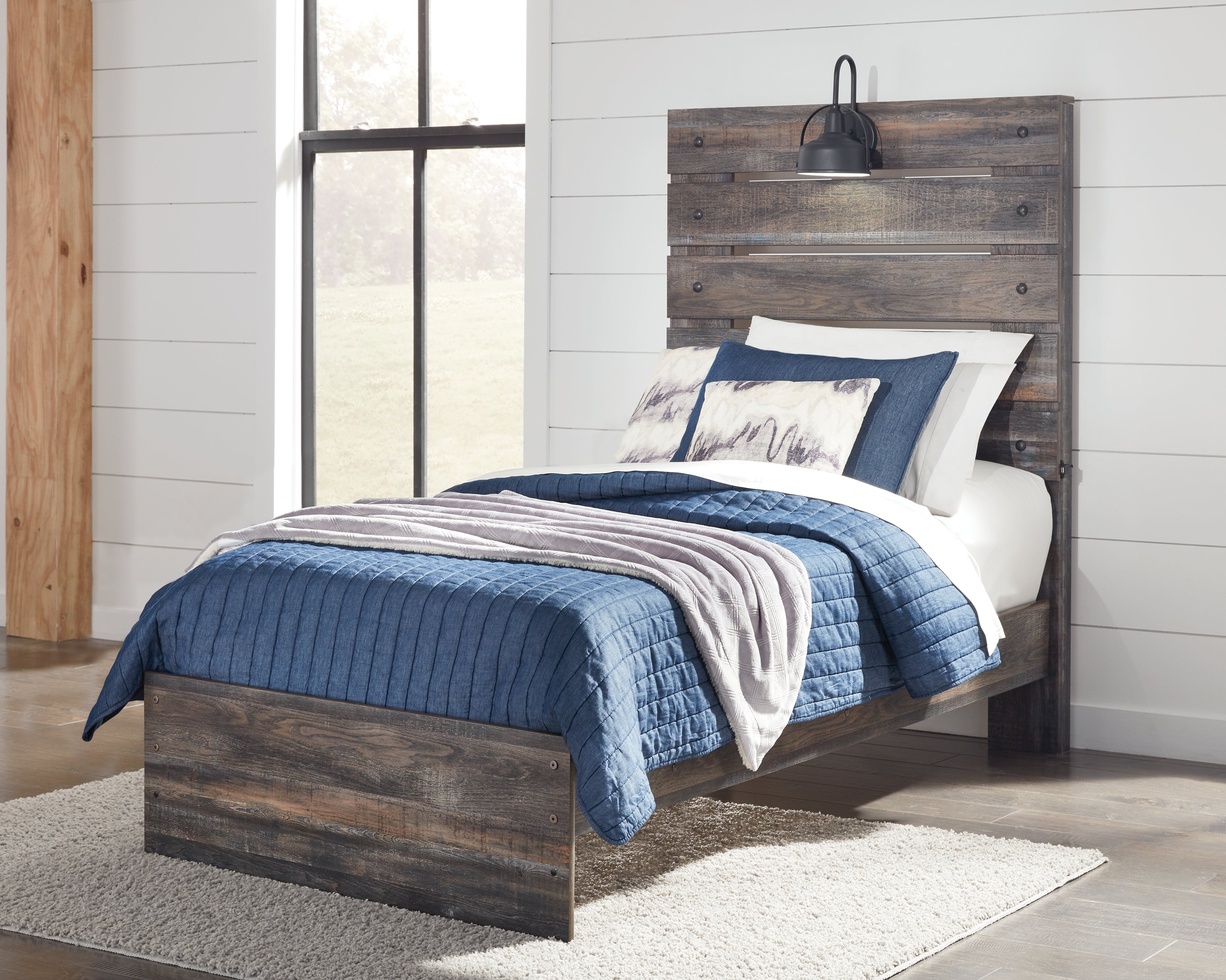 Furniture City Laplace - Ashley Furniture - Drystan Bedroom - Twin Panel Bed / Multi - B211B2