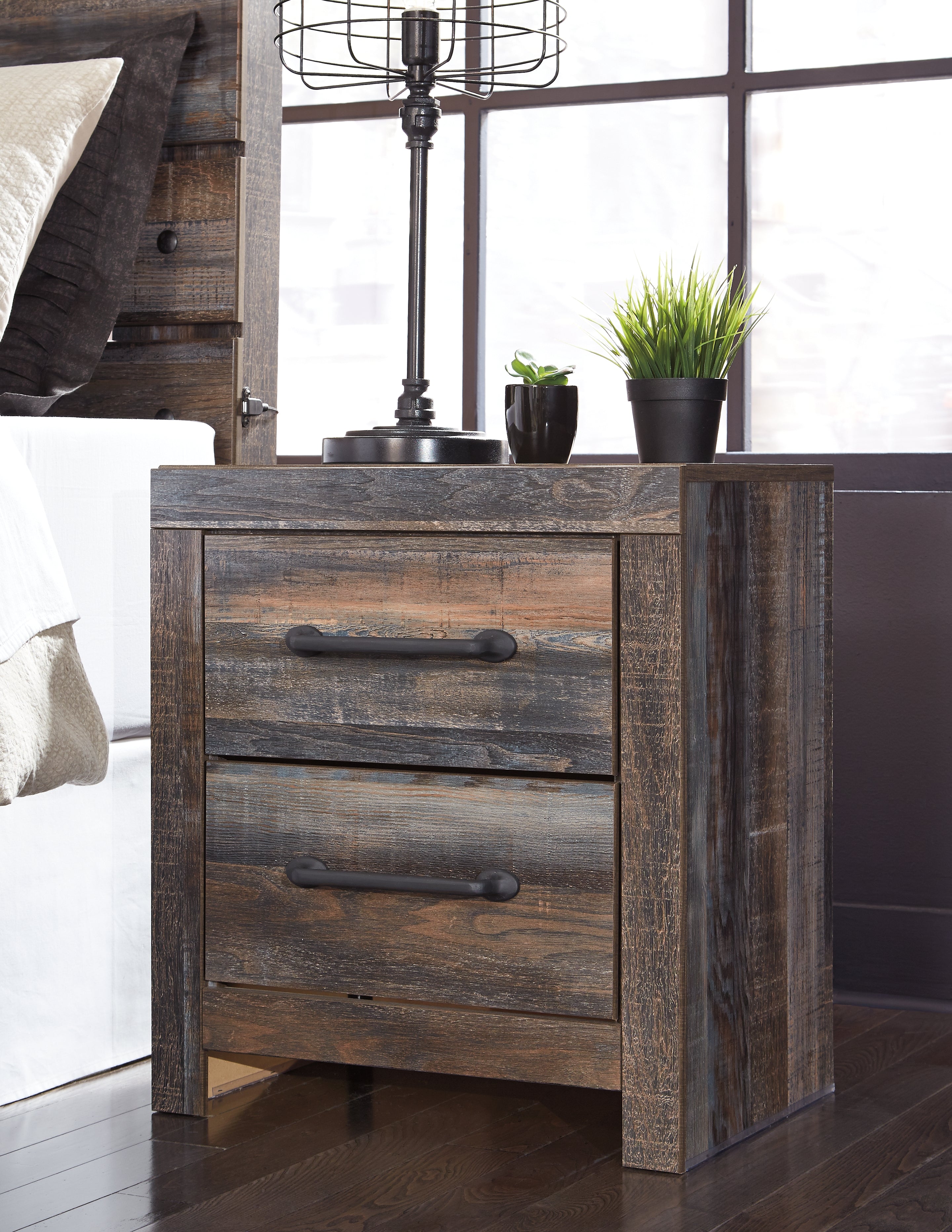 Furniture City Laplace - Ashley Furniture - Drystan Bedroom - Two Drawer Night Stand - B211-92
