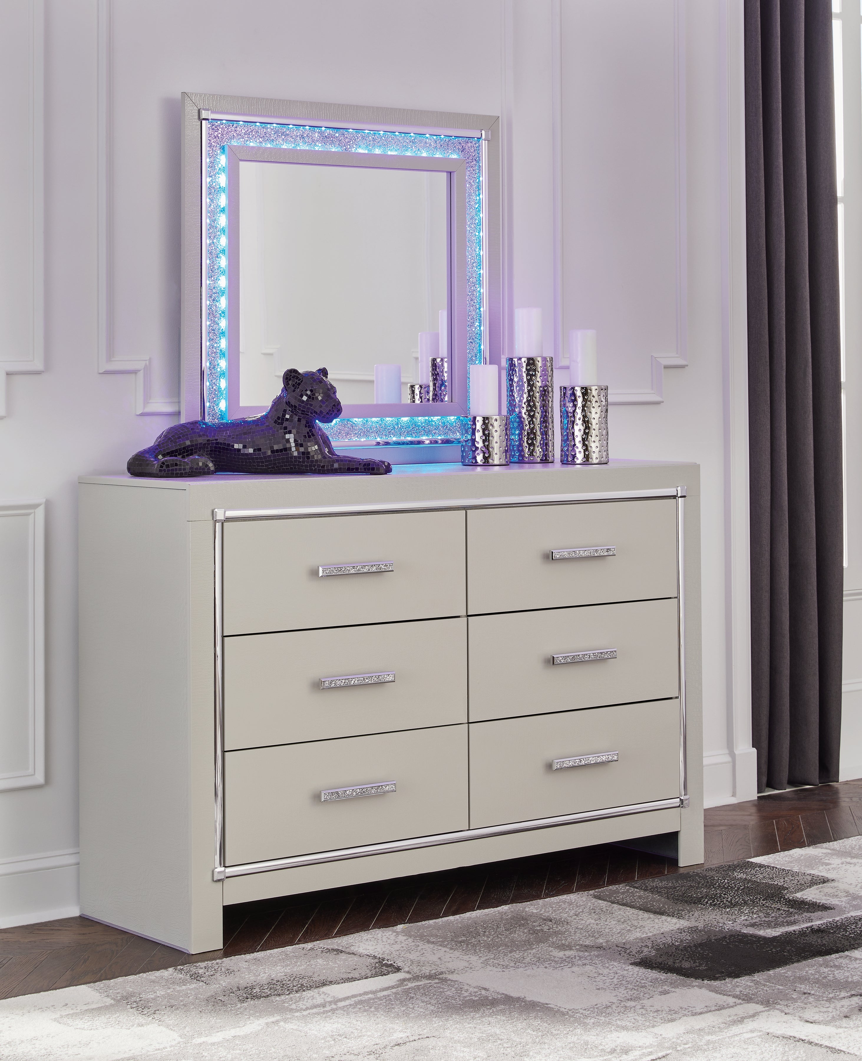 Furniture City Laplace - Ashley Furniture - Zyniden Bedroom - Dresser and Mirror - B2114B1