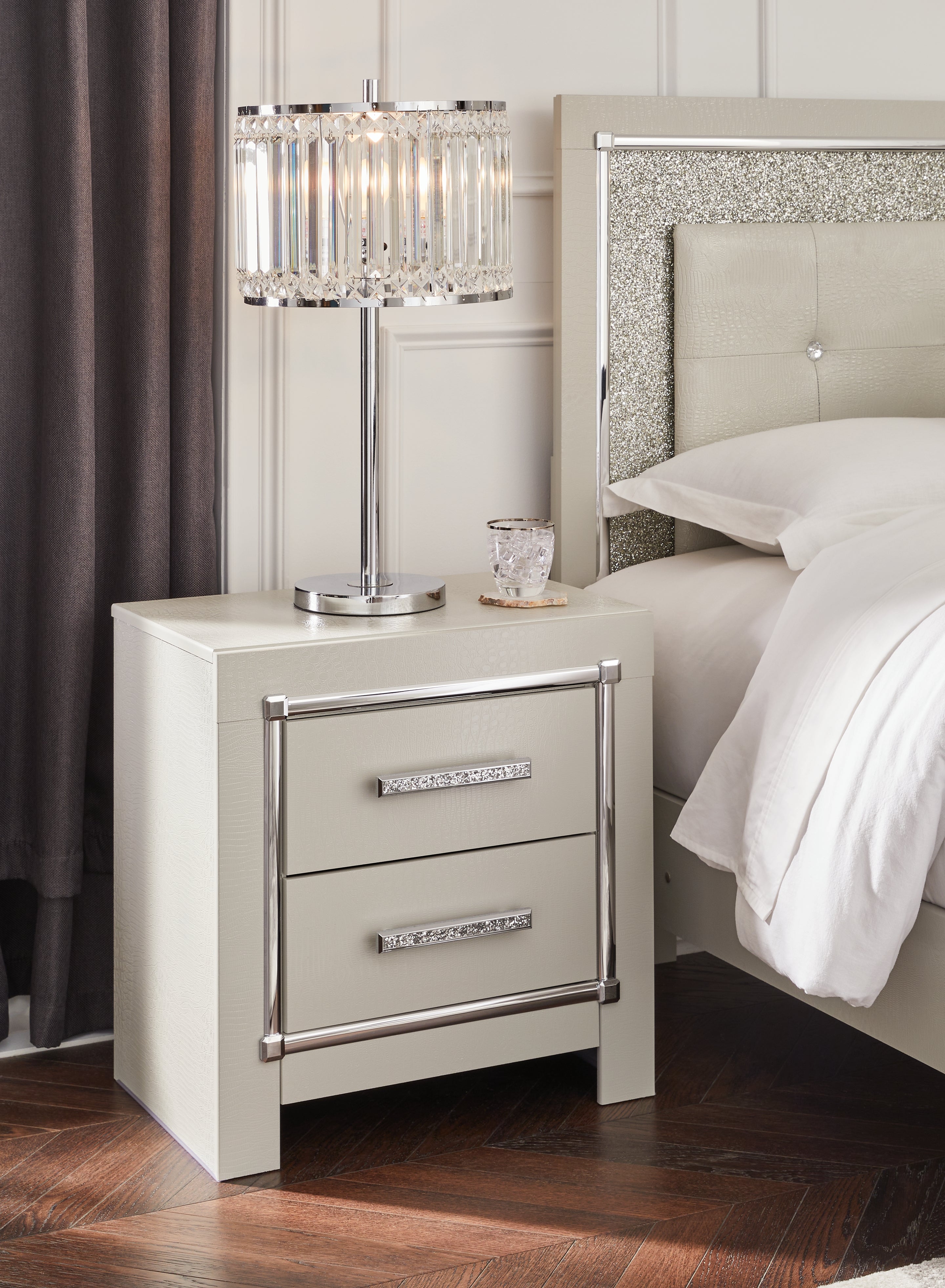 Furniture City Laplace - Ashley Furniture - Zyniden Bedroom - Two Drawer Night Stand - B2114-92