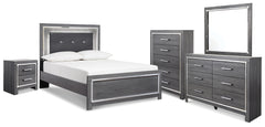 Furniture City Laplace - Ashley Furniture - Lodanna Full Panel Bed, Dresser, Mirror, Chest and Nightstand - Full Panel Bed, Dresser, Mirror, Chest and Nightstand - B214B51