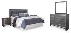 Furniture City Laplace - Ashley Furniture - Lodanna King/Cal King Panel Headboard, Dresser, Mirror and 2 Nightstands - King/Cal King Panel Headboard, Dresser, Mirror and 2 Nightstands / Gray - B214B33