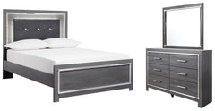 Furniture City Laplace - Ashley Furniture - Lodanna Full Panel Bed, Dresser and Mirror - Full Panel Bed, Dresser and Mirror - B214B8