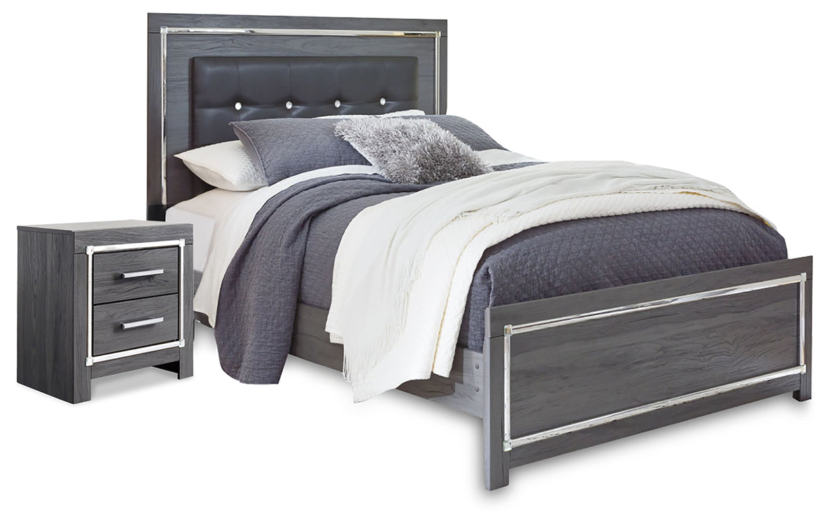Furniture City Laplace - Ashley Furniture - Lodanna Queen Panel Bed and Nightstand - Queen Panel Bed and Nightstand - B214B56