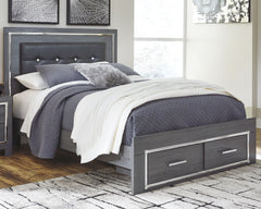Furniture City Laplace - Ashley Furniture - Lodanna Queen Panel Bed with 2 Storage Drawers - Queen Panel Bed with 2 Storage Drawers - B214B3