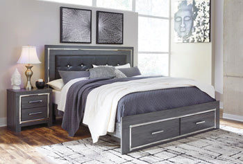 Furniture City Laplace - Ashley Furniture - Lodanna Bedroom - Queen Panel Bed / Gray - B214B14