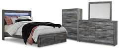 Furniture City Laplace - Ashley Furniture - Baystorm Queen Storage Bed, Dresser, Mirror and Chest - Queen Storage Bed, Dresser, Mirror and Chest - B221B82