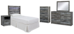 Furniture City Laplace - Ashley Furniture - Baystorm Twin Panel Headboard Bed, Dresser, Mirror and Nightstand - Twin Panel Headboard Bed, Dresser, Mirror and Nightstand - B221B74