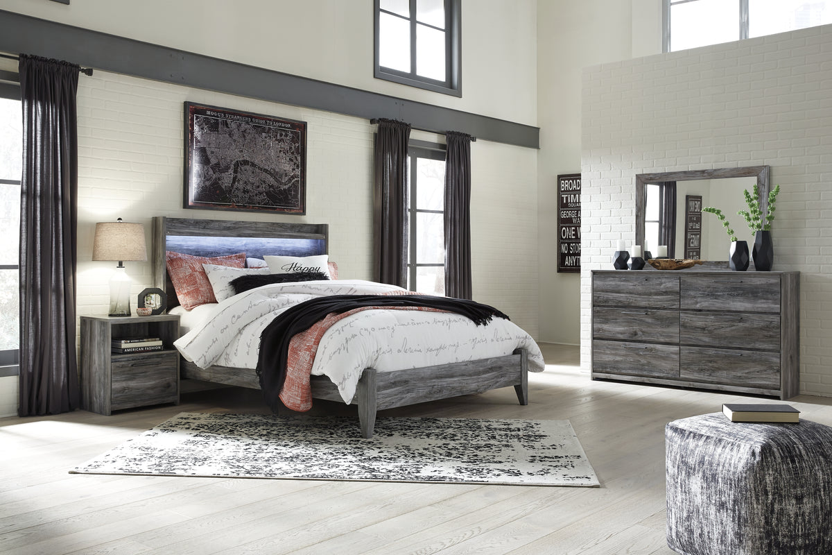 Furniture City Laplace - Ashley Furniture - Baystorm Queen Panel Bed, Dresser, Mirror and Nightstand - Queen Panel Bed, Dresser, Mirror and Nightstand - B221B17