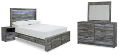 Furniture City Laplace - Ashley Furniture - Baystorm Full Storage Bed, Dresser, Mirror and Nightstand - Full Storage Bed, Dresser, Mirror and Nightstand - B221B90