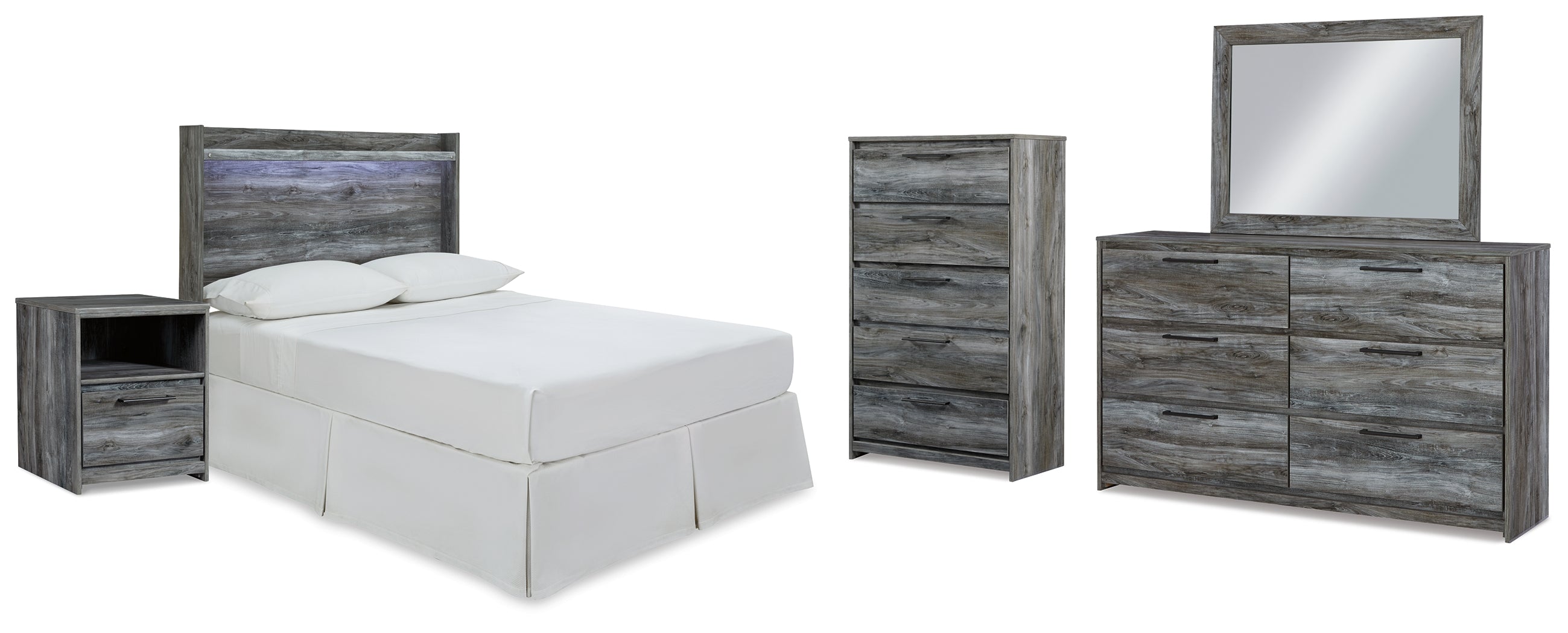 Furniture City Laplace - Ashley Furniture - Baystorm Full Panel Headboard Bed. Dresser, Mirror, Chest and Nightstand - Full Panel Headboard Bed. Dresser, Mirror, Chest and Nightstand - B221B73