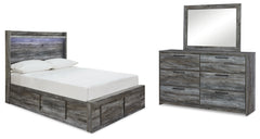 Furniture City Laplace - Ashley Furniture - Baystorm Full Panel Storage Bed, Dresser and Mirror - Full Panel Storage Bed, Dresser and Mirror - B221B70