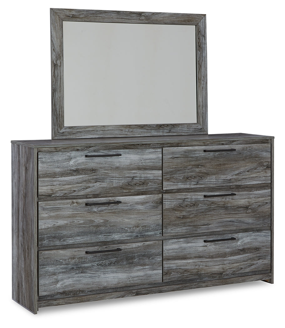 Furniture City Laplace - Ashley Furniture - Baystorm Bedroom - Dresser and Mirror / Gray - B221B30