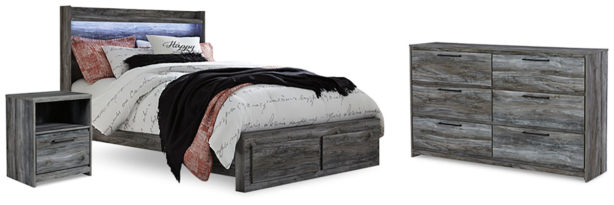 Furniture City Laplace - Ashley Furniture - Baystorm Queen Panel Storage Bed, Dresser and Nightstand - Queen Panel Storage Bed, Dresser and Nightstand - B221B48