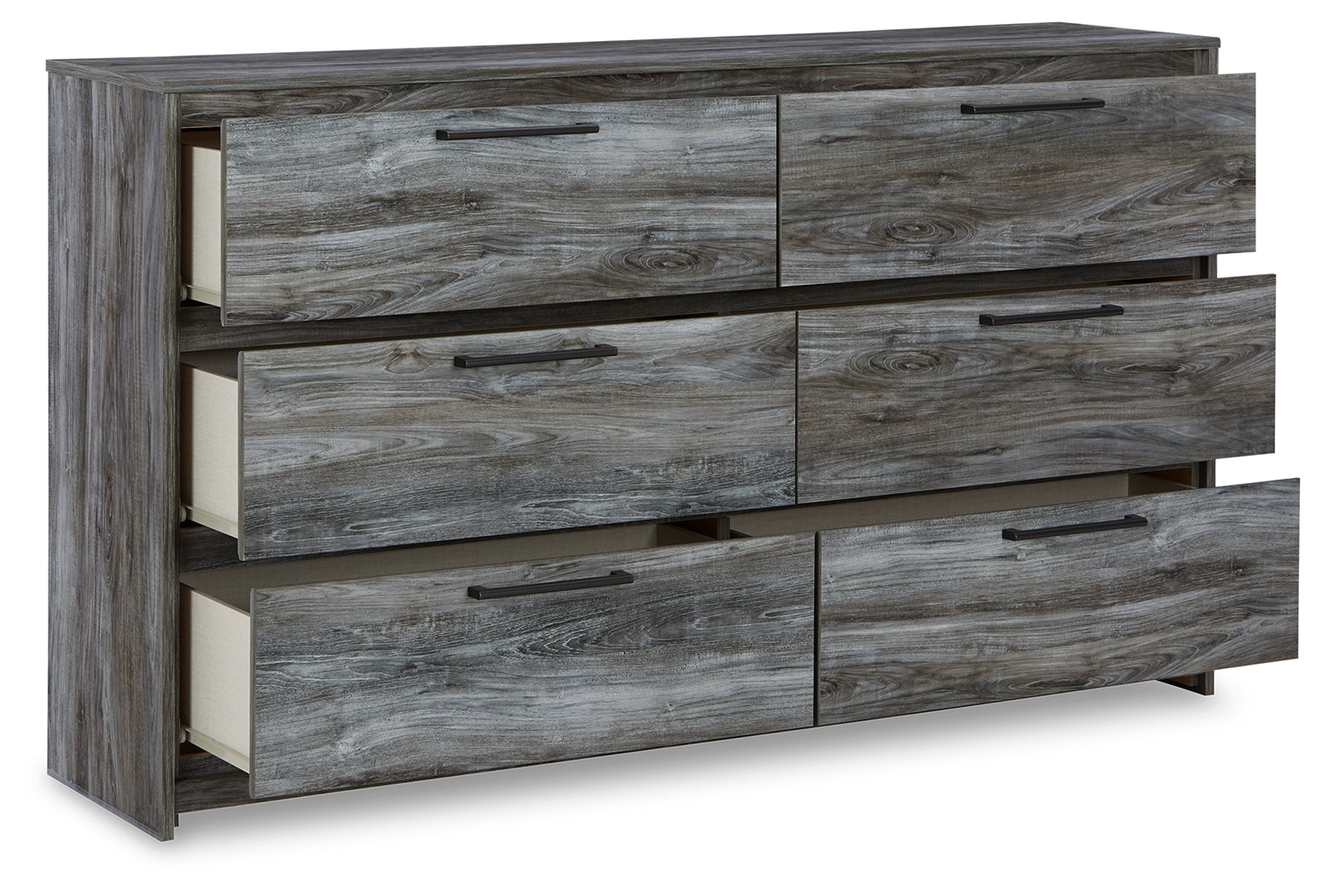 Furniture City Laplace - Ashley Furniture - Baystorm Bedroom - Six Drawer Dresser / Gray - B221-31
