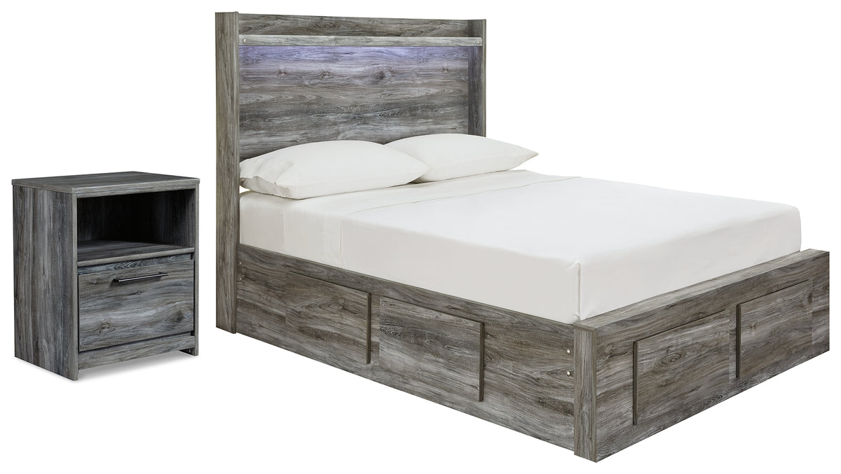 Furniture City Laplace - Ashley Furniture - Baystorm Full Panel Storage Bed and Nightstand - Full Panel Storage Bed and Nightstand - B221B91