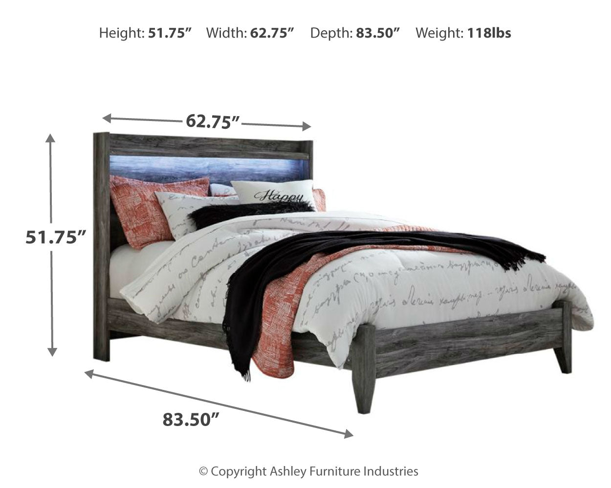 Furniture City Laplace - Ashley Furniture - Baystorm Bedroom - Dresser and Mirror / Gray - B221B30