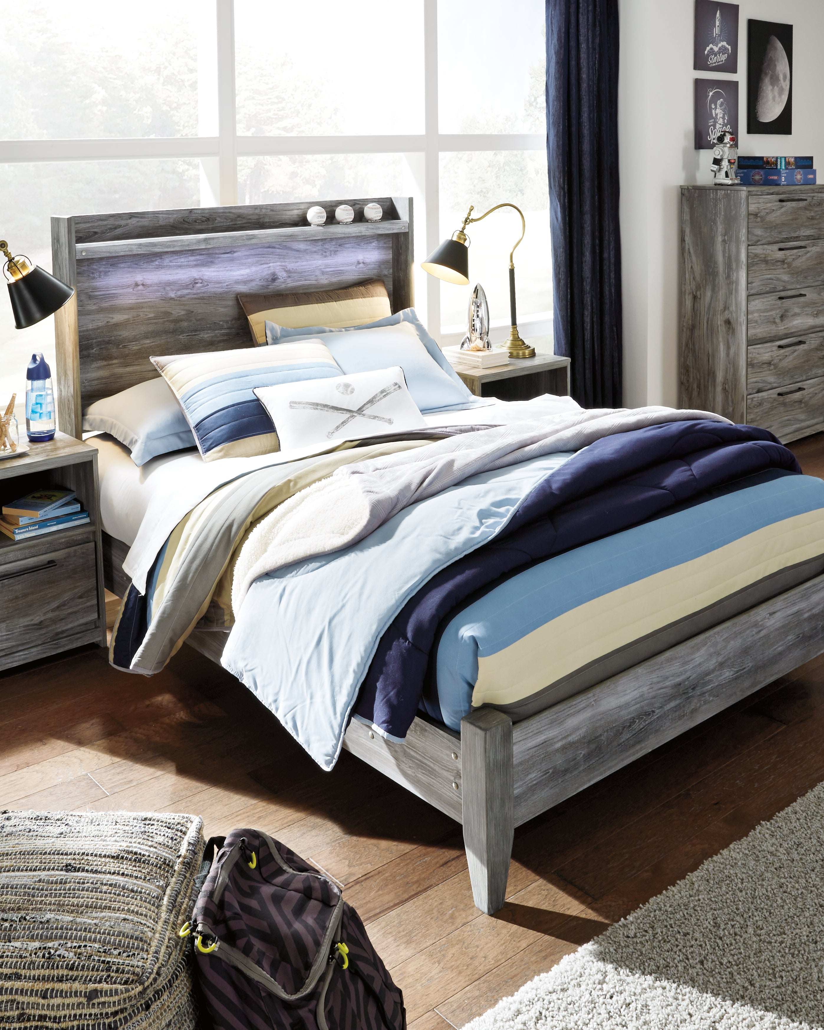 Furniture City Laplace - Ashley Furniture - Baystorm Bedroom - Full Panel Bed / Gray - B221B21