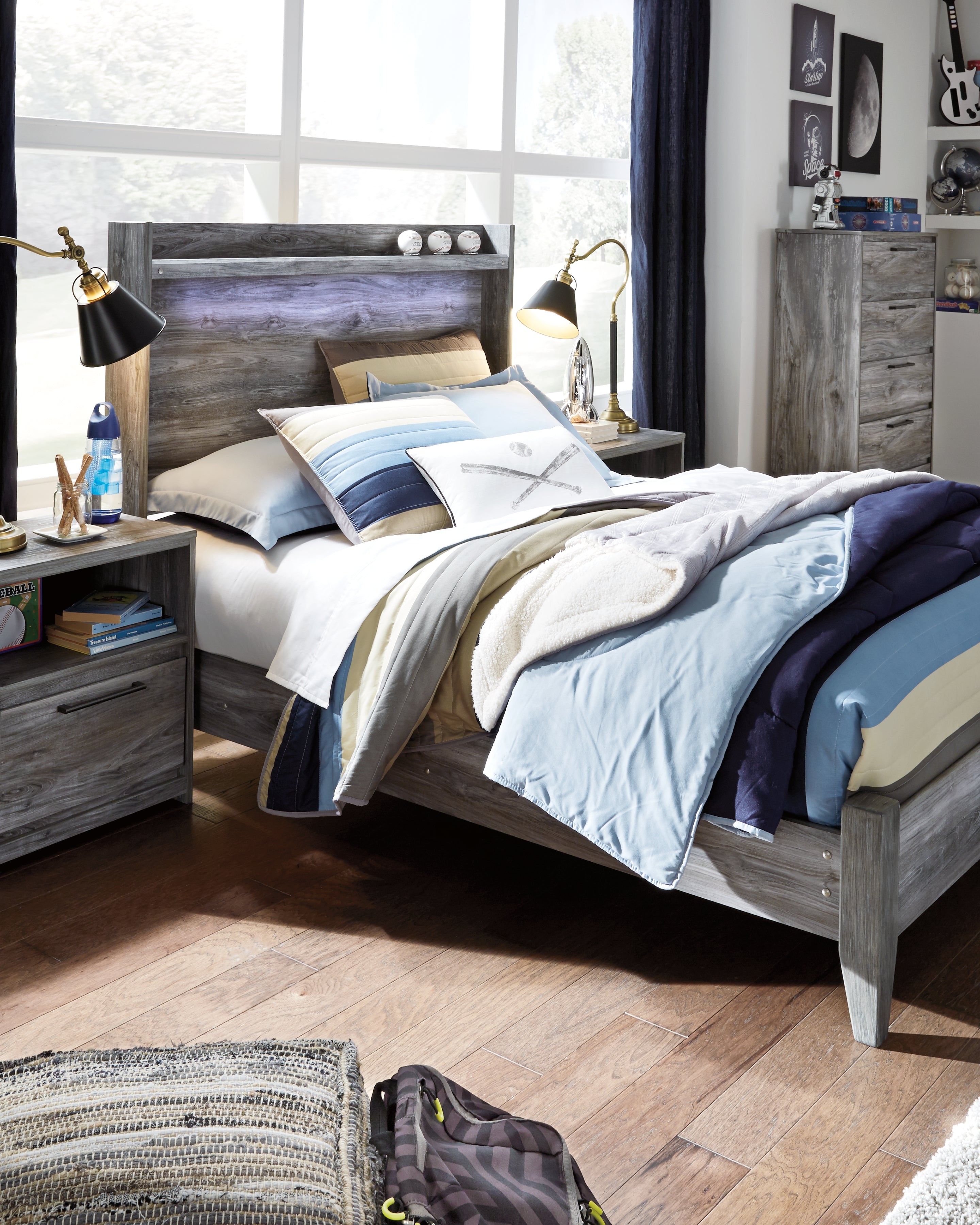 Furniture City Laplace - Ashley Furniture - Baystorm Bedroom - Full Panel Bed / Gray - B221B21