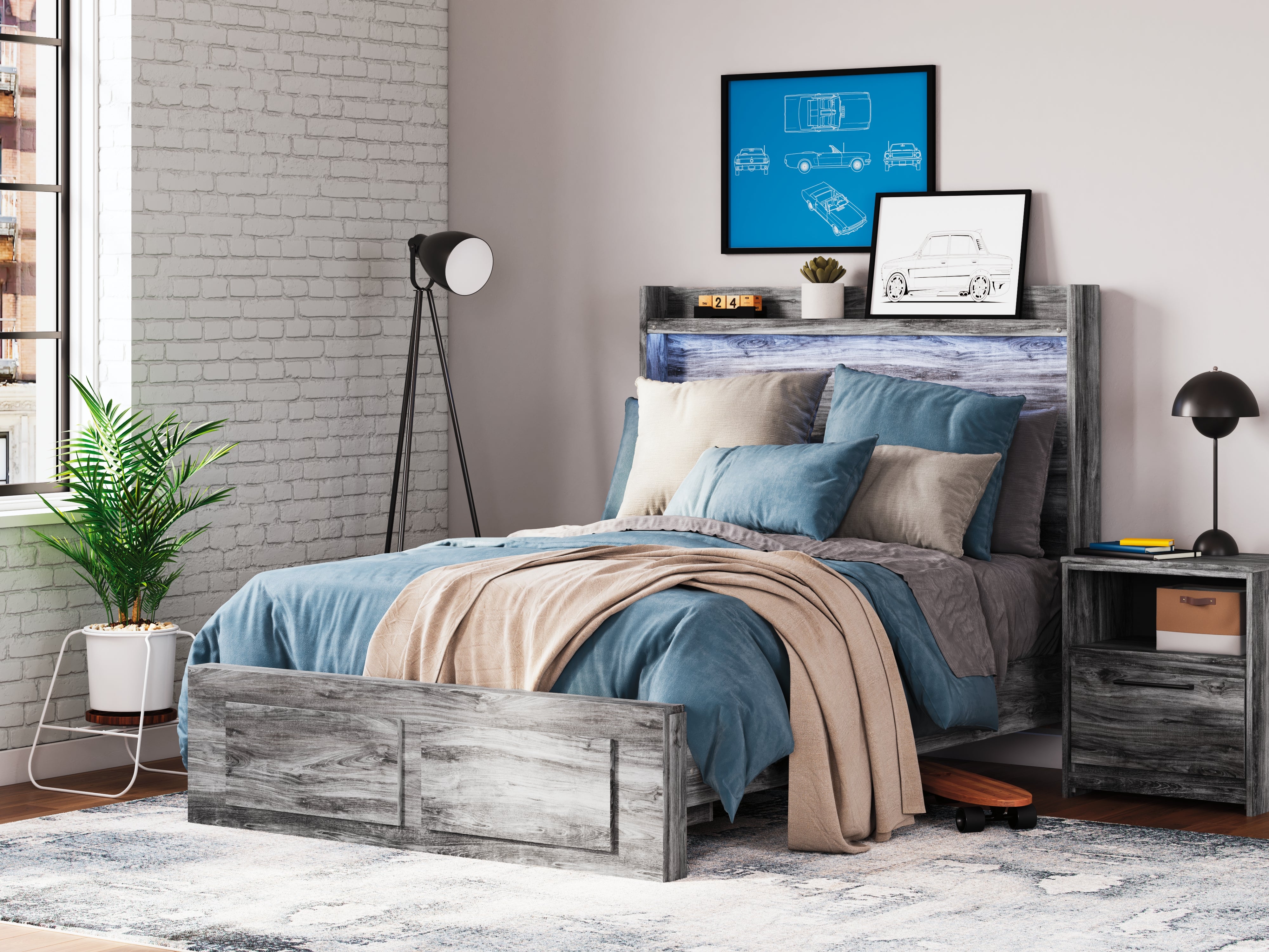 Furniture City Laplace - Ashley Furniture - Baystorm Bedroom - Full Panel Bed with 2 Storage Drawers - B221B34