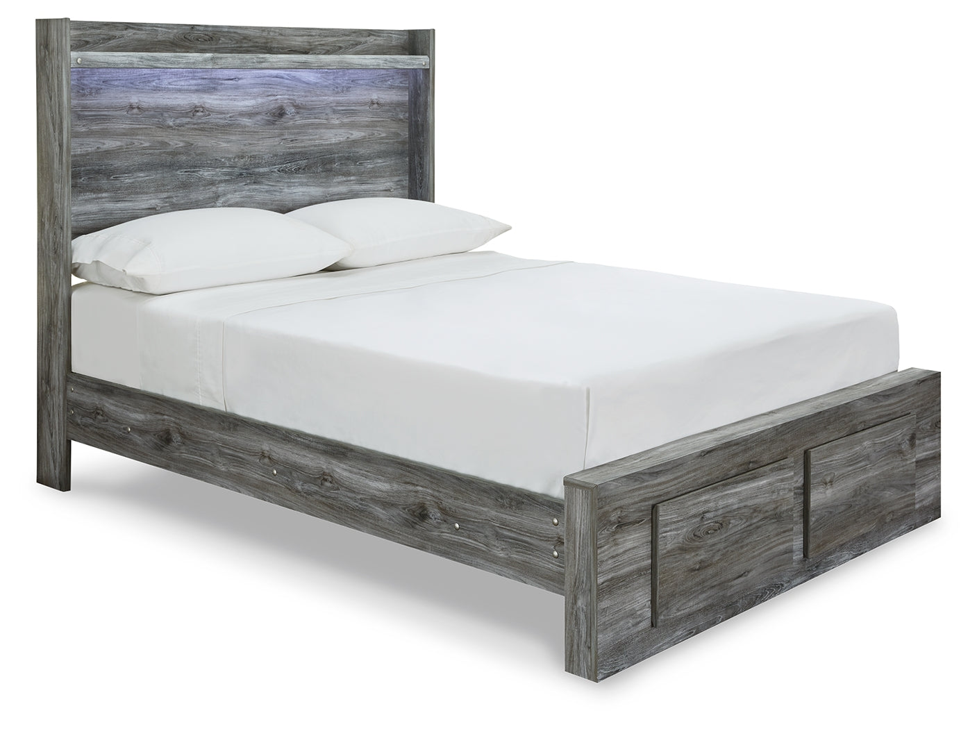 Furniture City Laplace - Ashley Furniture - Baystorm Bedroom - Full Panel Bed with 2 Storage Drawers / Gray - B221B34