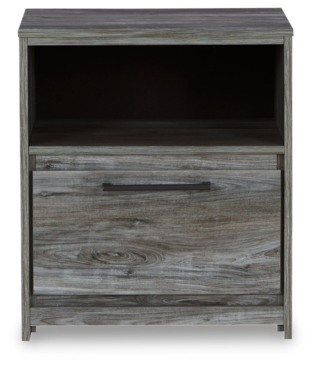 Furniture City Laplace - Ashley Furniture - Baystorm Bedroom - One Drawer Night Stand / Gray - B221-91