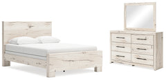 Furniture City Laplace - Ashley Furniture - Lawroy Queen Panel Bed, Dresser and Mirror - Queen Panel Bed, Dresser and Mirror - B2310B3