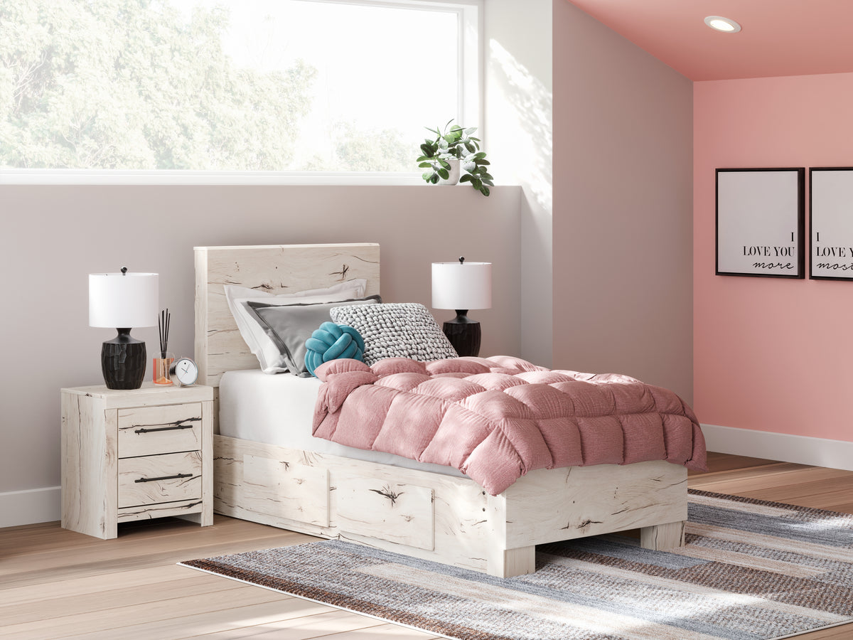 Furniture City Laplace - Ashley Furniture - Lawroy Twin Panel Bed with Storage - Twin Panel Bed with Storage - B2310B23
