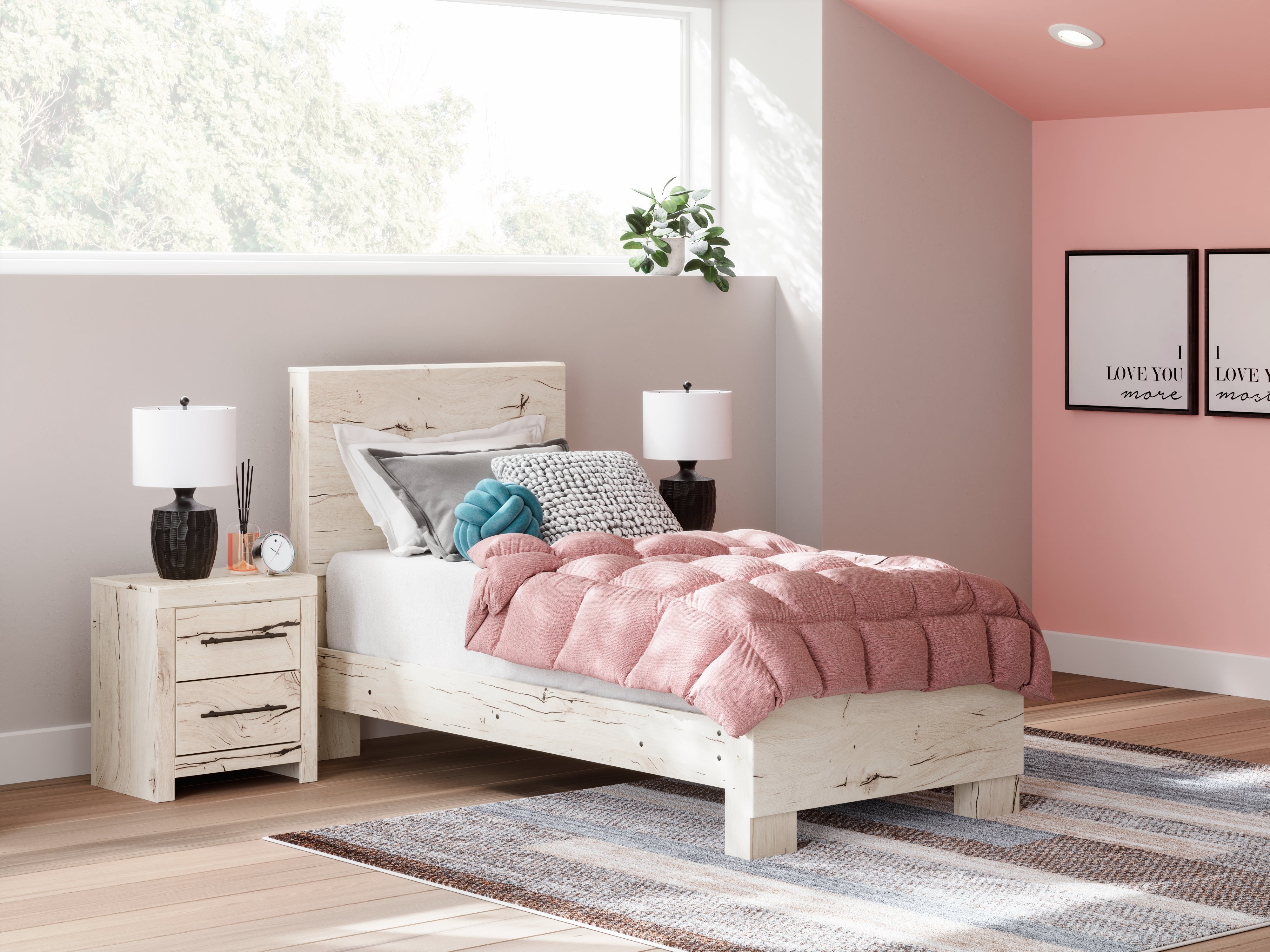 Furniture City Laplace - Ashley Furniture - Lawroy Bedroom - Twin Panel Bed - B2310B15