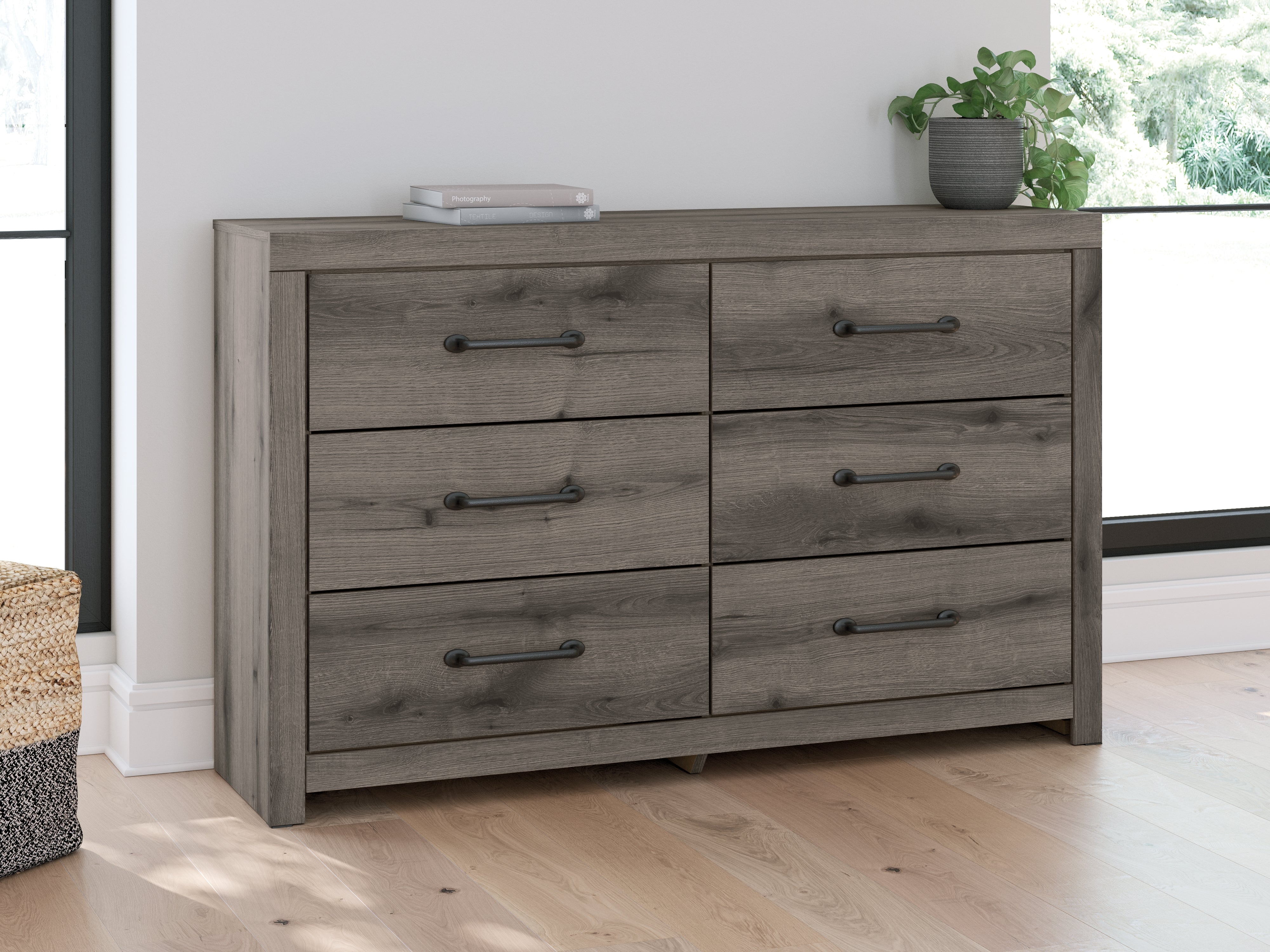 Furniture City Laplace - Ashley Furniture - Graystorm Bedroom - Six Drawer Dresser - PCB2405-31