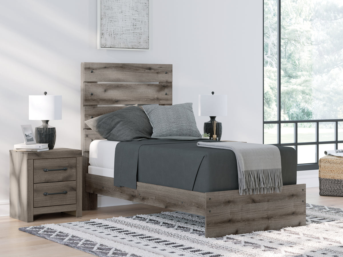 Furniture City Laplace - Ashley Furniture - Graystorm Twin Panel Bed - Twin Panel Bed - PCB2405B12