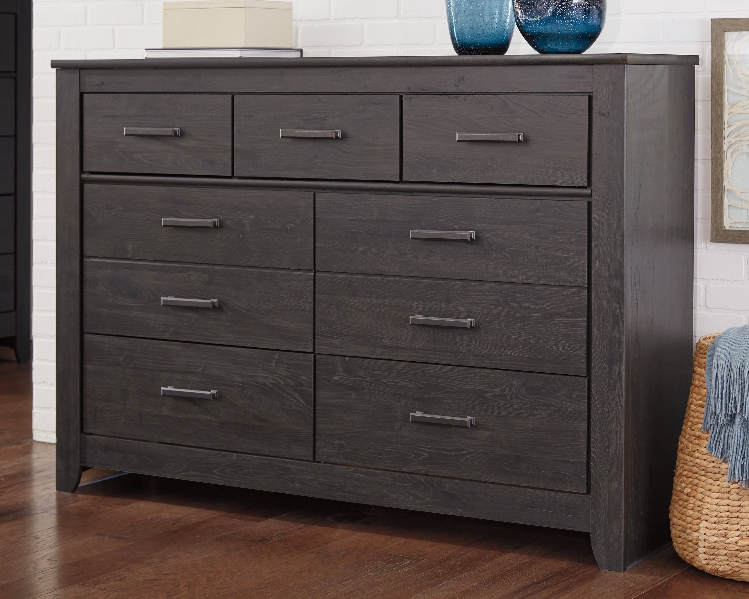 Furniture City Laplace - Ashley Furniture - Brinxton Bedroom - Seven Drawer Dresser / Charcoal - B249-31