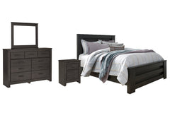 Furniture City Laplace - Ashley Furniture - Brinxton Queen Panel Bed, Dresser, Mirror and Nightstand - Queen Panel Bed, Dresser, Mirror and Nightstand - B249B7