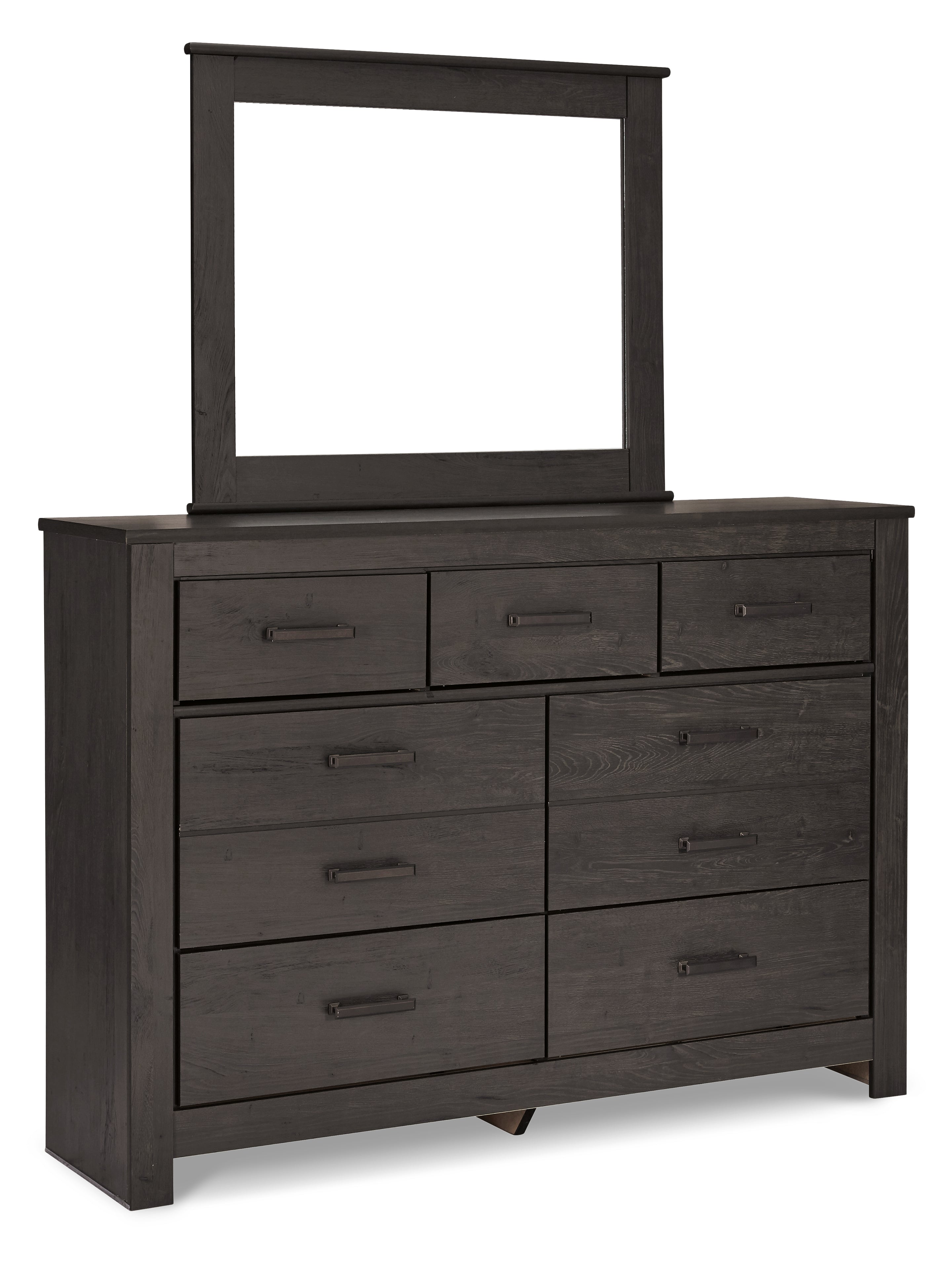 Furniture City Laplace - Ashley Furniture - Brinxton Bedroom - Dresser and Mirror / Charcoal - B249B1
