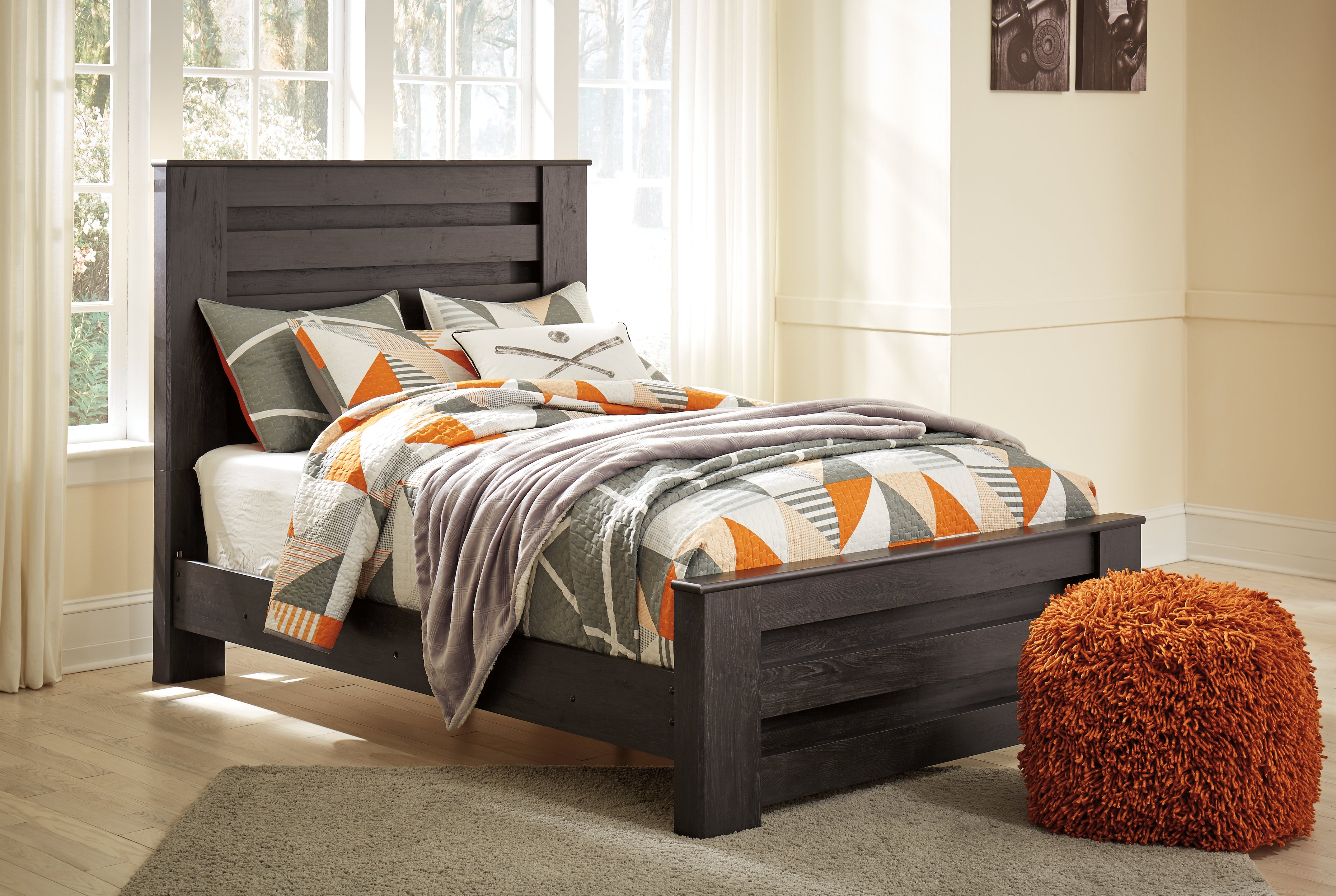 Furniture City Laplace - Ashley Furniture - Brinxton Bedroom - Full Panel Bed / Charcoal - B249B5
