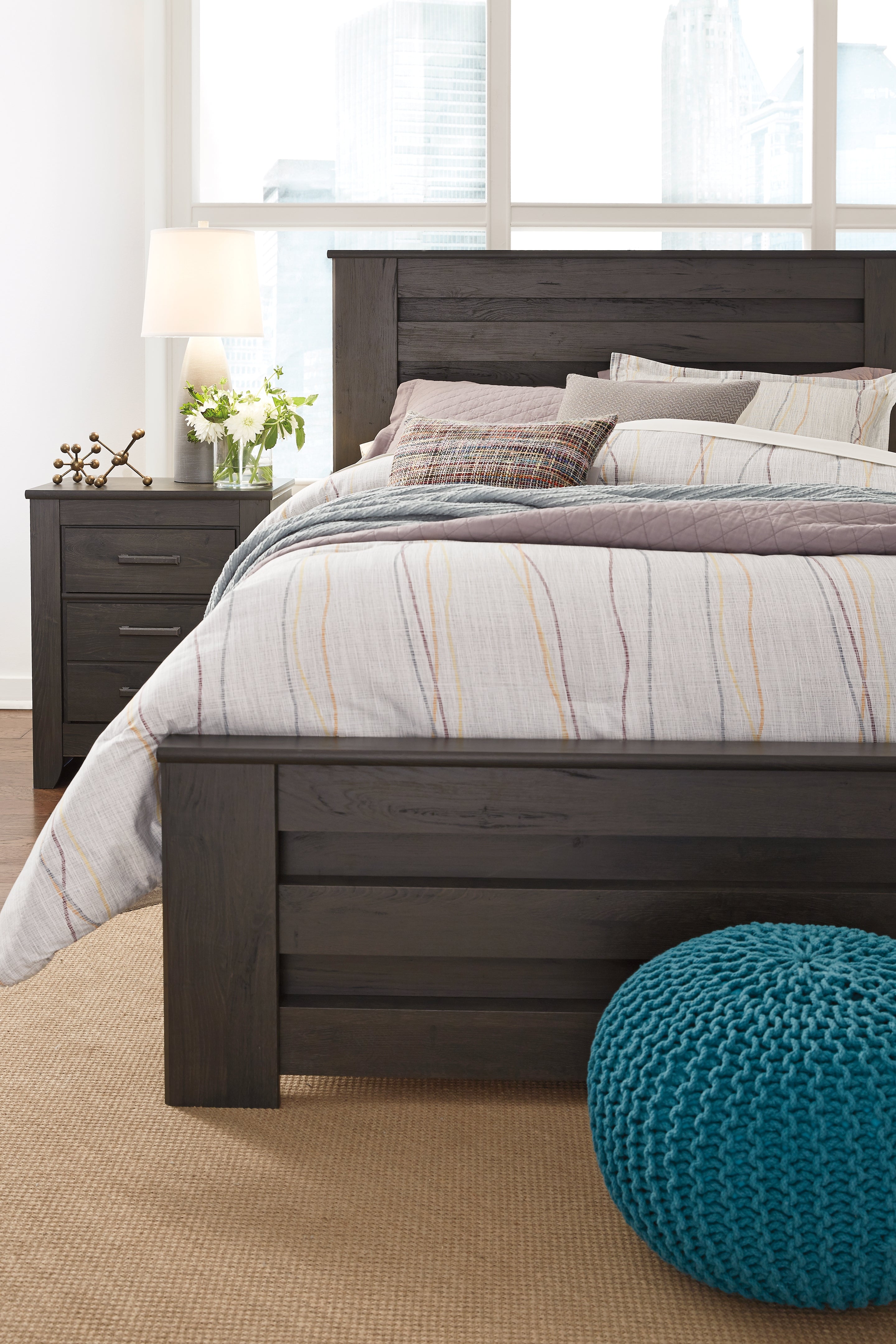 Furniture City Laplace - Ashley Furniture - Brinxton Bedroom - Full Panel Bed / Charcoal - B249B5