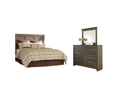 Furniture City Laplace - Ashley Furniture - Juararo Queen Panel Headboard, Dresser and Mirror - Queen Panel Headboard, Dresser and Mirror - B251B8