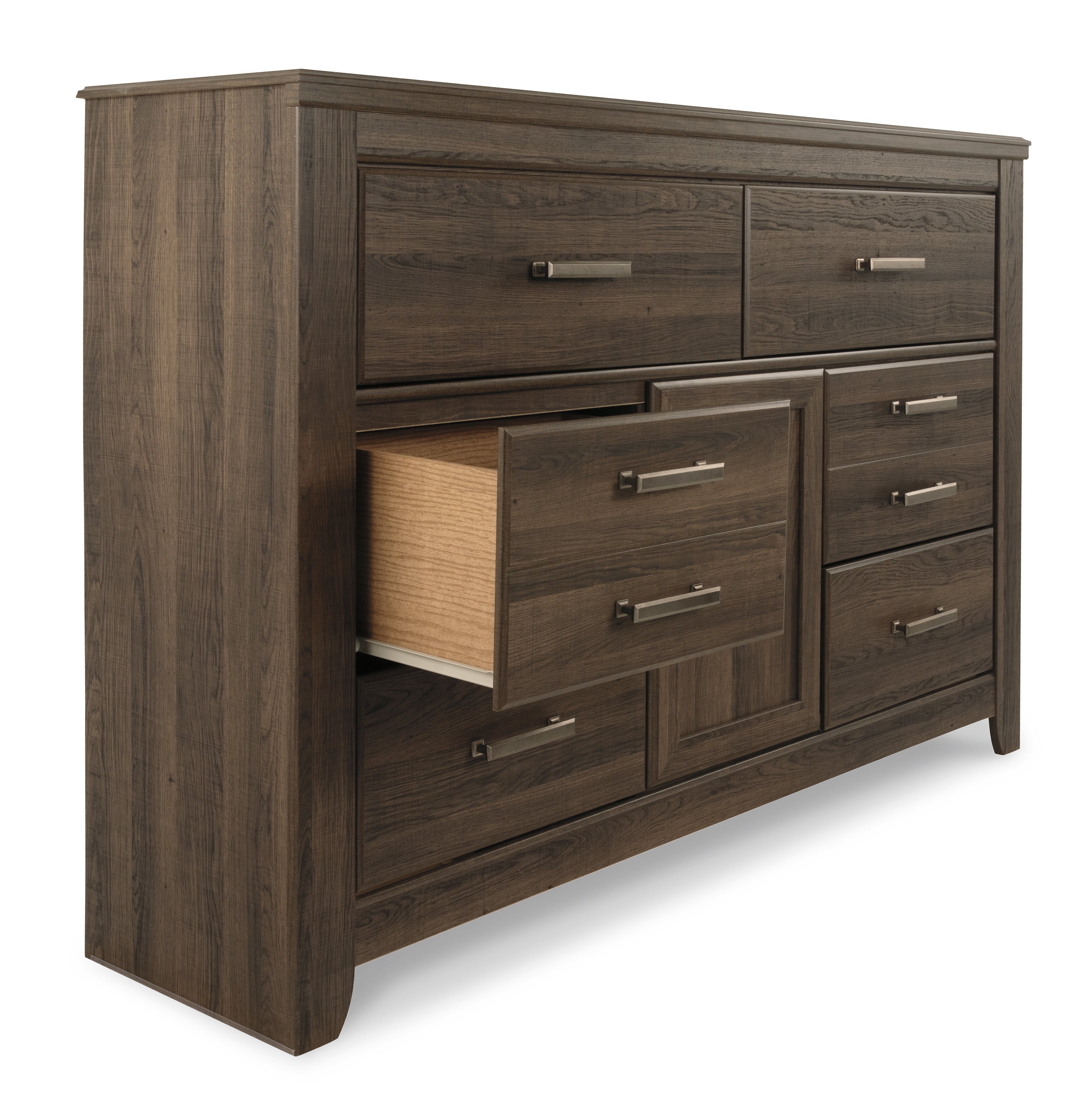 Furniture City Laplace - Ashley Furniture - Juararo Bedroom - Six Drawer Dresser / Dark Brown - B251-31