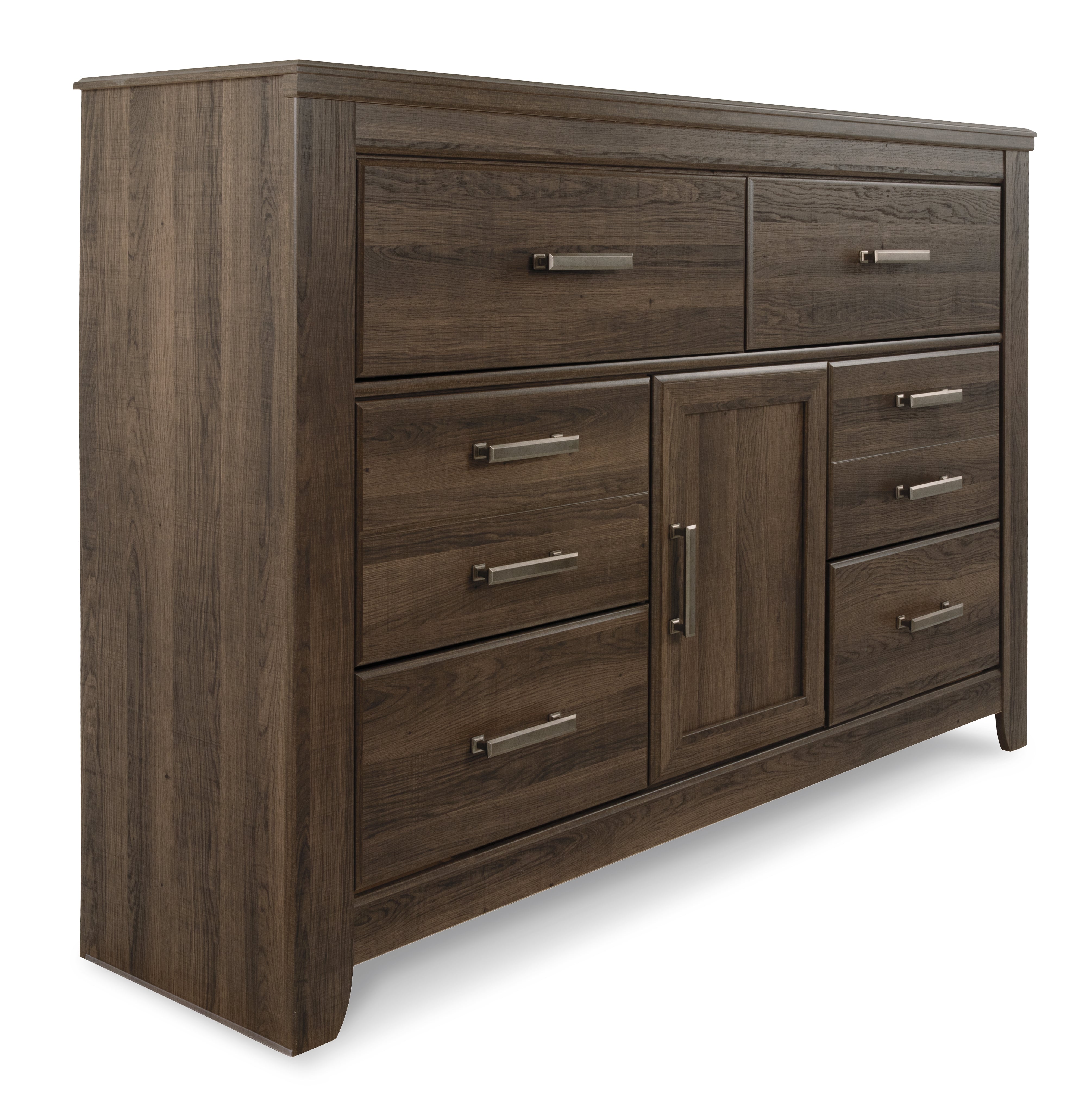 Furniture City Laplace - Ashley Furniture - Juararo Bedroom - Dresser and Mirror / Dark Brown - B251B1