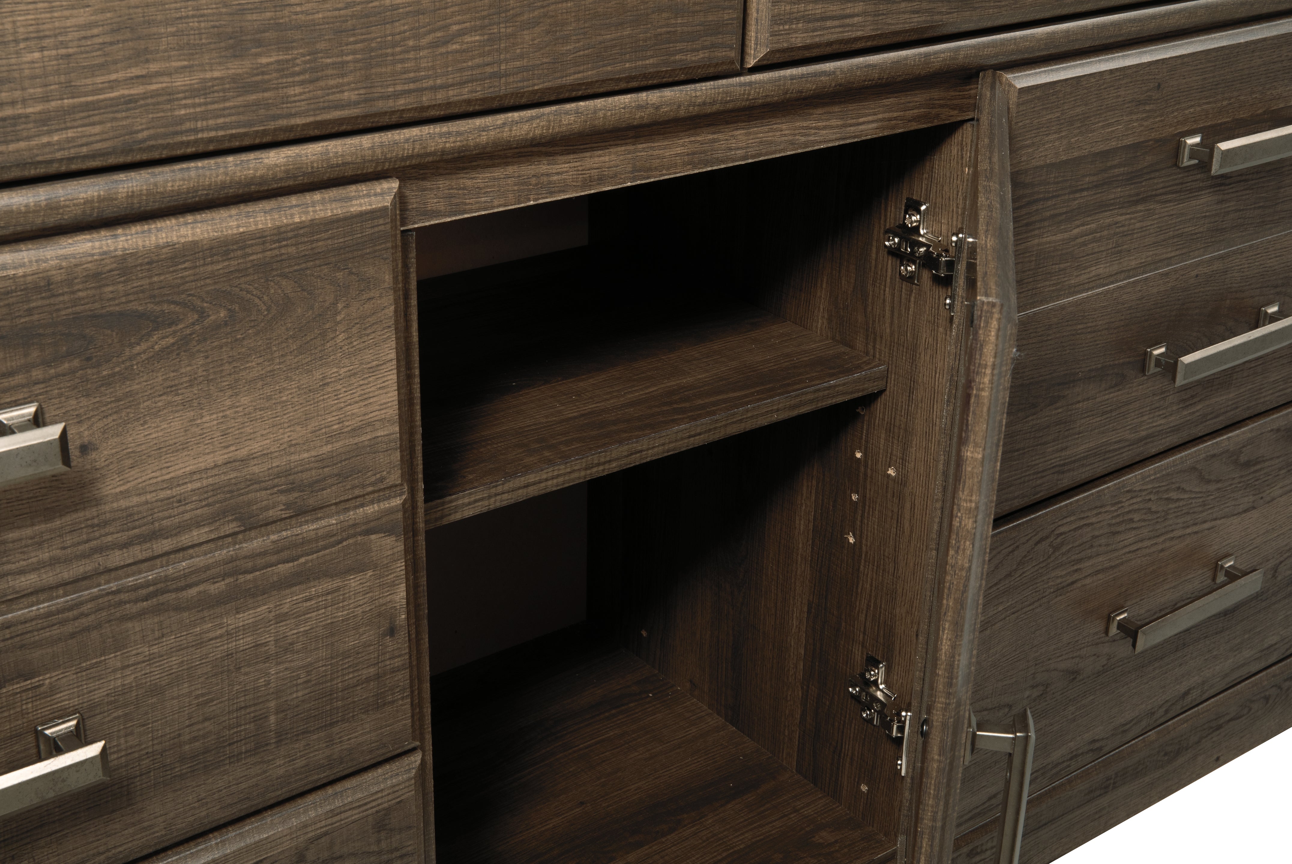 Furniture City Laplace - Ashley Furniture - Juararo Bedroom - Six Drawer Dresser / Dark Brown - B251-31