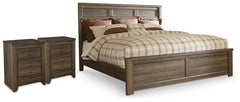 Furniture City Laplace - Ashley Furniture - Juararo King Panel Bed and 2 Nightstands - King Panel Bed and 2 Nightstands - B251B45