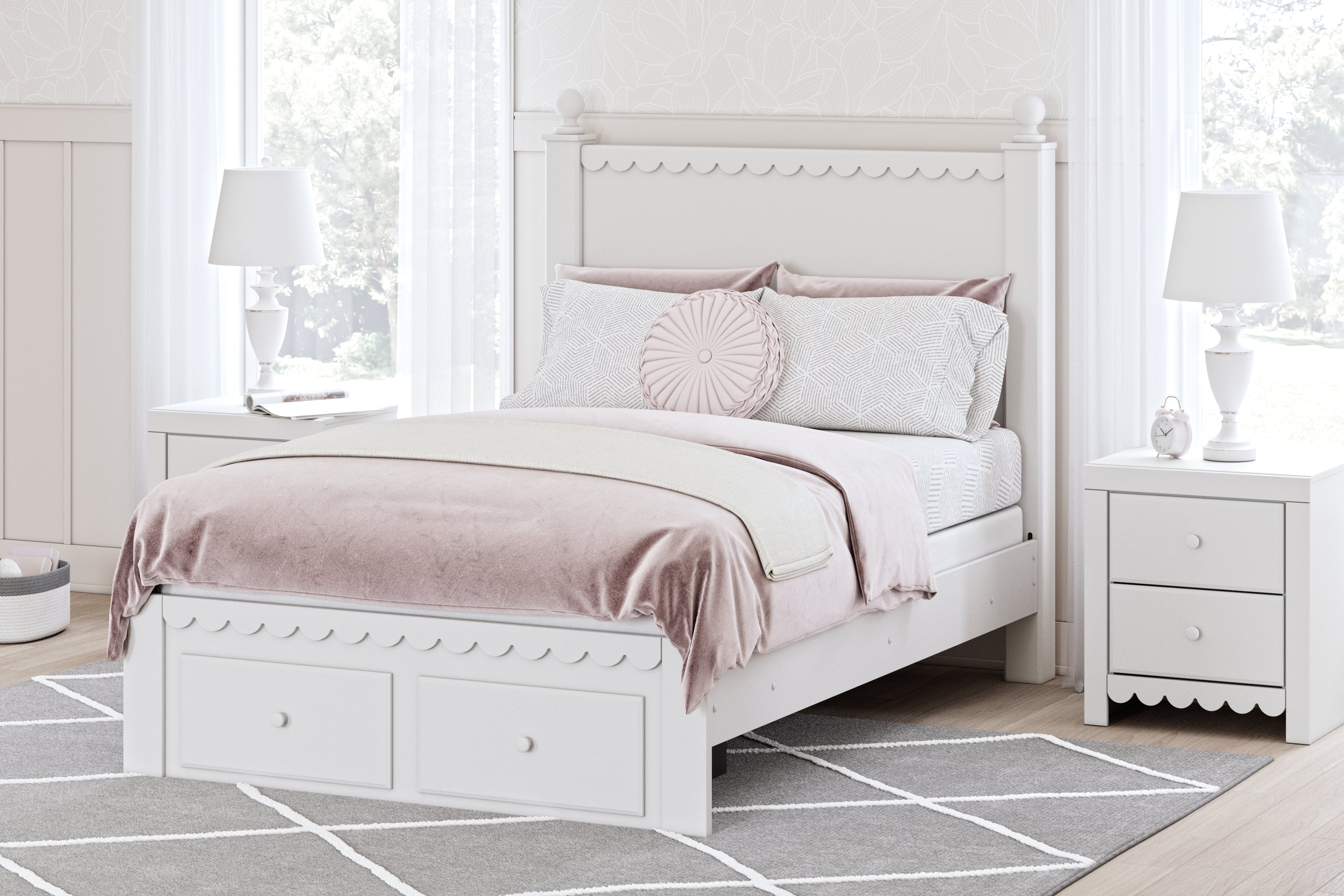Furniture City Laplace - Ashley Furniture - Mollviney Bedroom - Full Panel Storage Bed - B2540B7