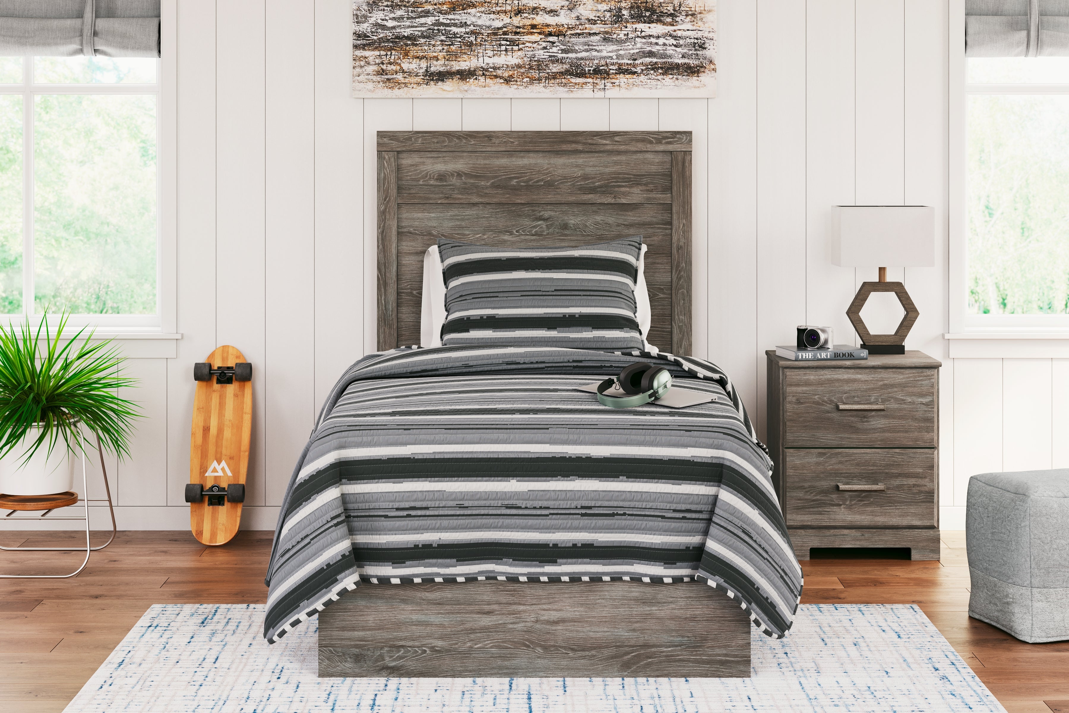 Furniture City Laplace - Ashley Furniture - Ralinksi Bedroom - Twin Panel Bed - B2587B11