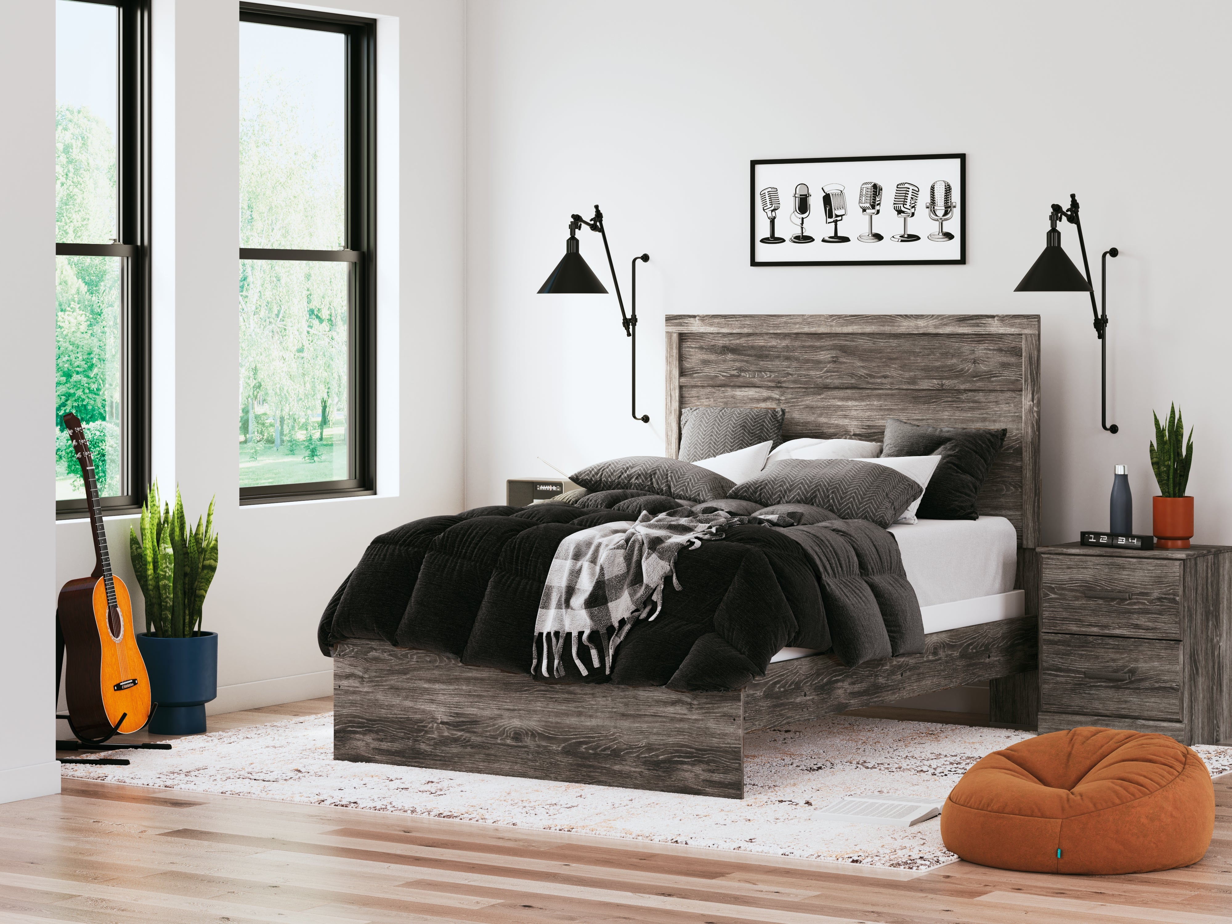 Furniture City Laplace - Ashley Furniture - Ralinksi Bedroom - Full Panel Bed / Gray - B2587B4