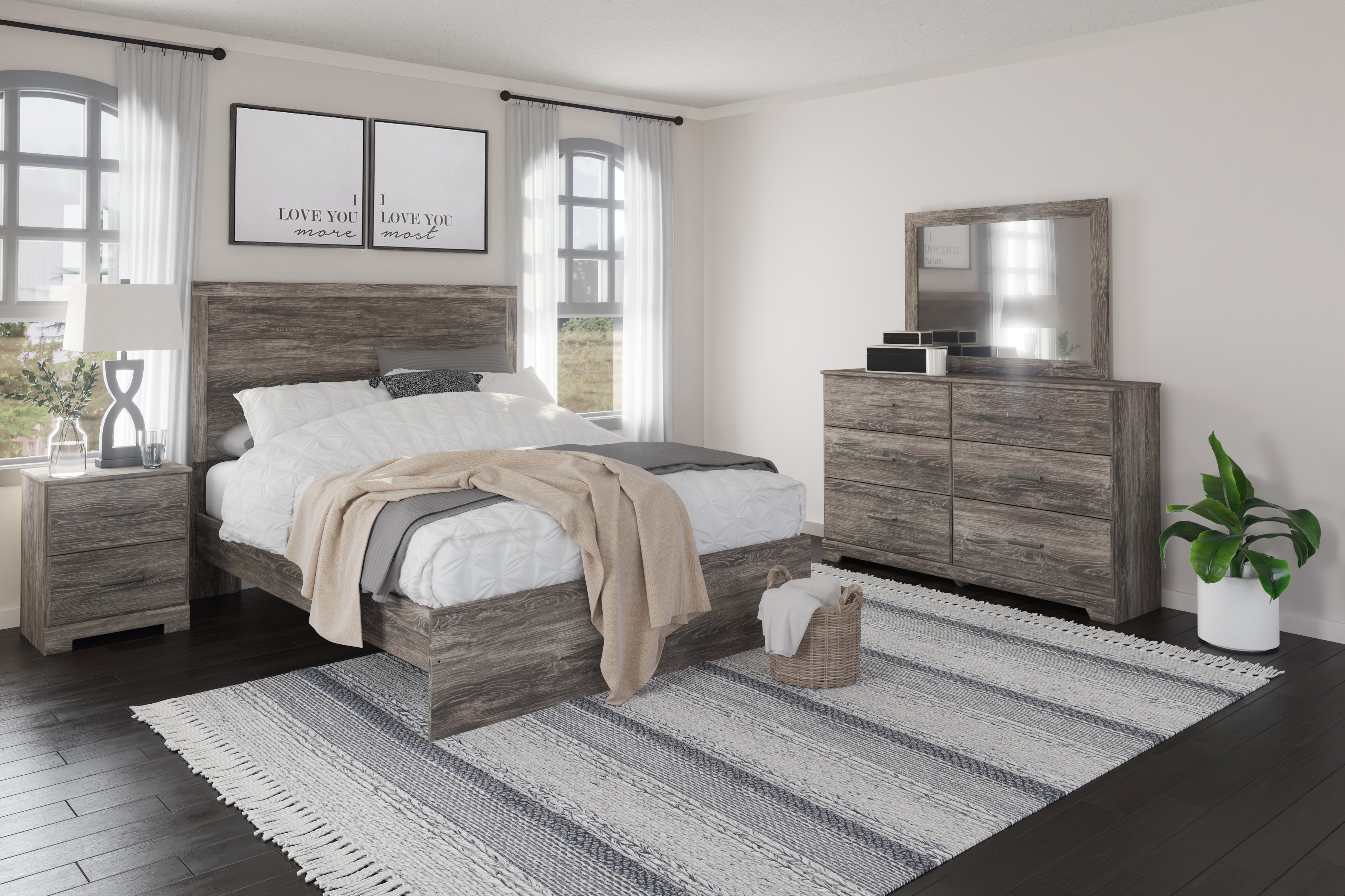 Furniture City Laplace - Ashley Furniture - Ralinksi Bedroom - Queen Panel Bed - B2587B2