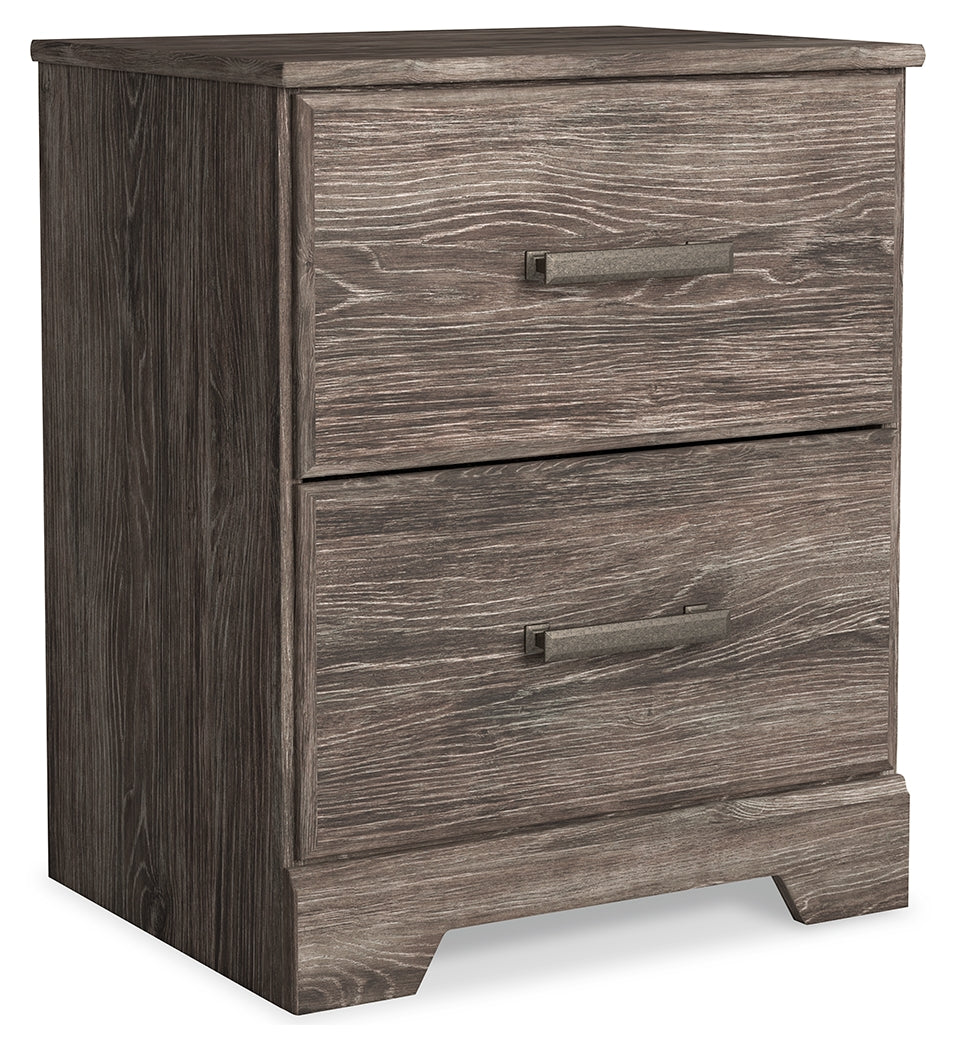 Furniture City Laplace - Ashley Furniture - Ralinksi Bedroom - Two Drawer Night Stand / Gray - B2587-92