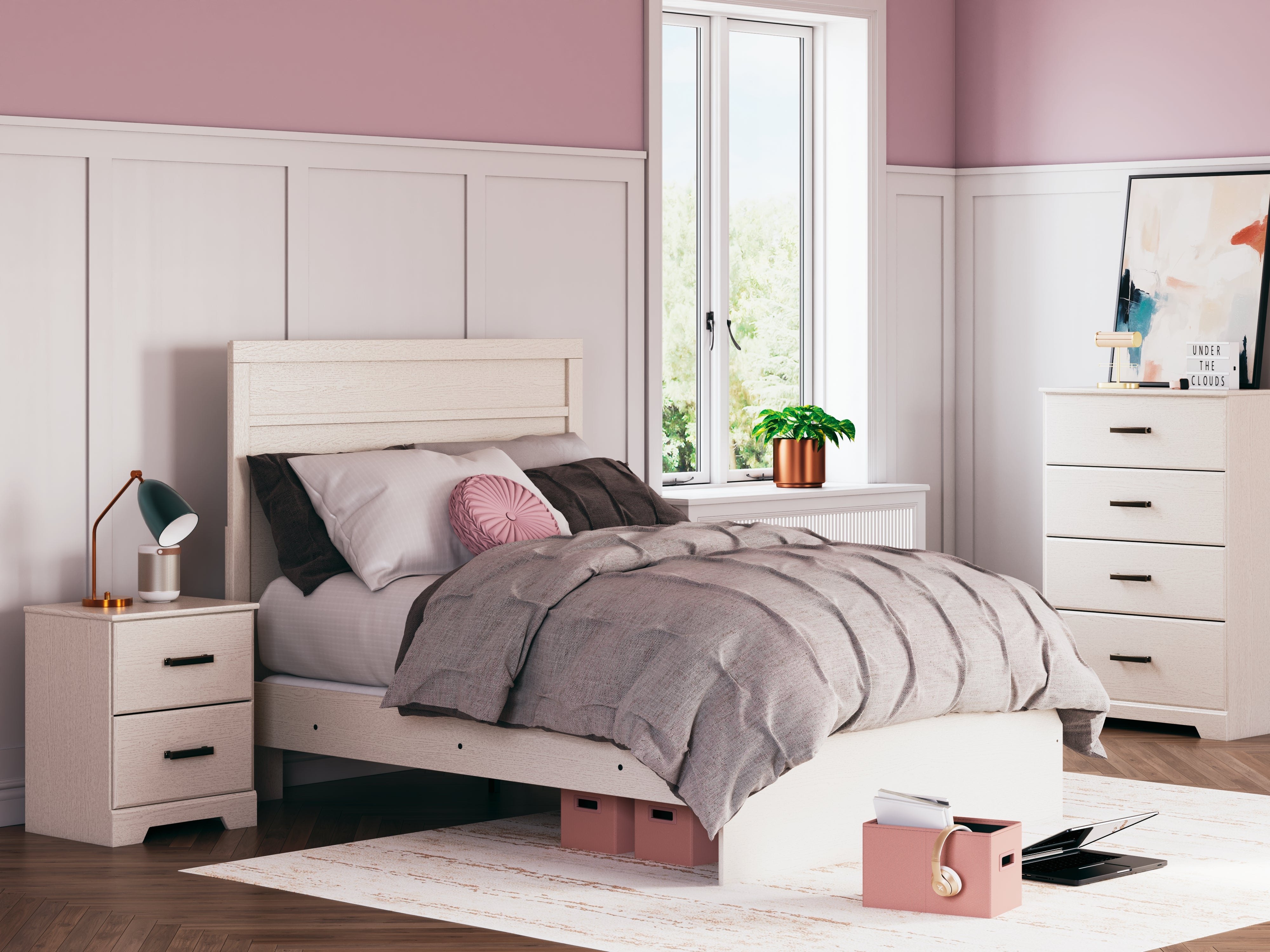 Furniture City Laplace - Ashley Furniture - Stelsie Bedroom - Full Panel Bed - B2588B4