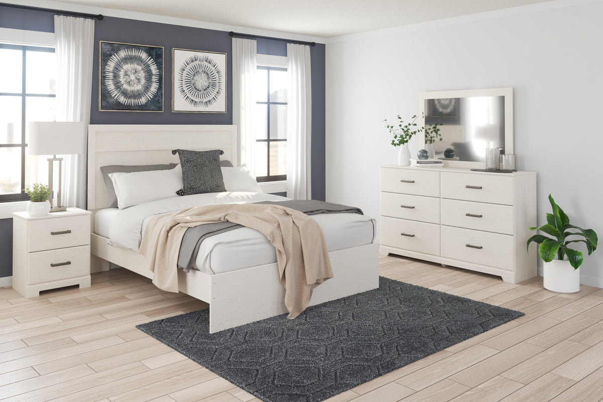 Furniture City Laplace - Ashley Furniture - Stelsie Queen Panel Bed with Dresser, Mirror and Nightstand - Queen Panel Bed with Dresser, Mirror and Nightstand - B2588B7